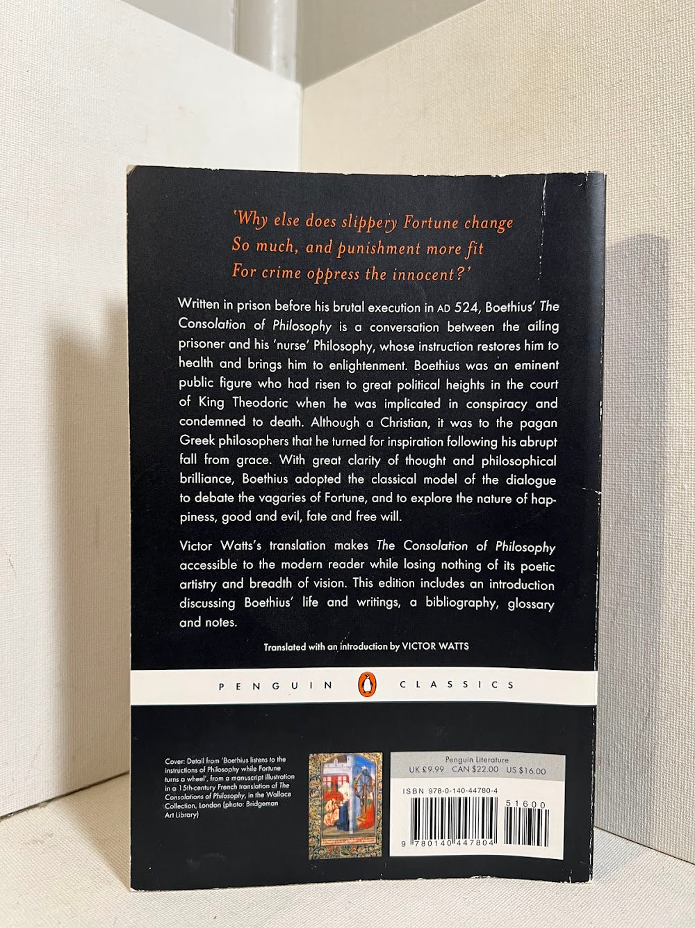 The Consolation of Philosophy by Boethius