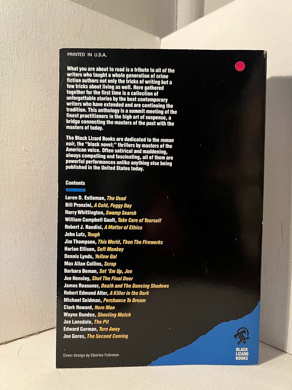The Black Lizard Anthology of Crime Fiction edited by Edward Gorman