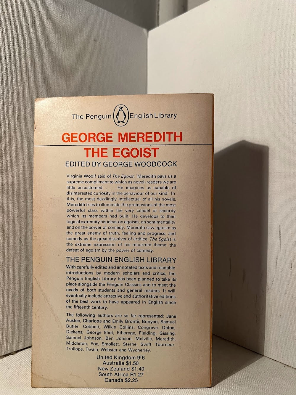 The Egoist by George Meredith