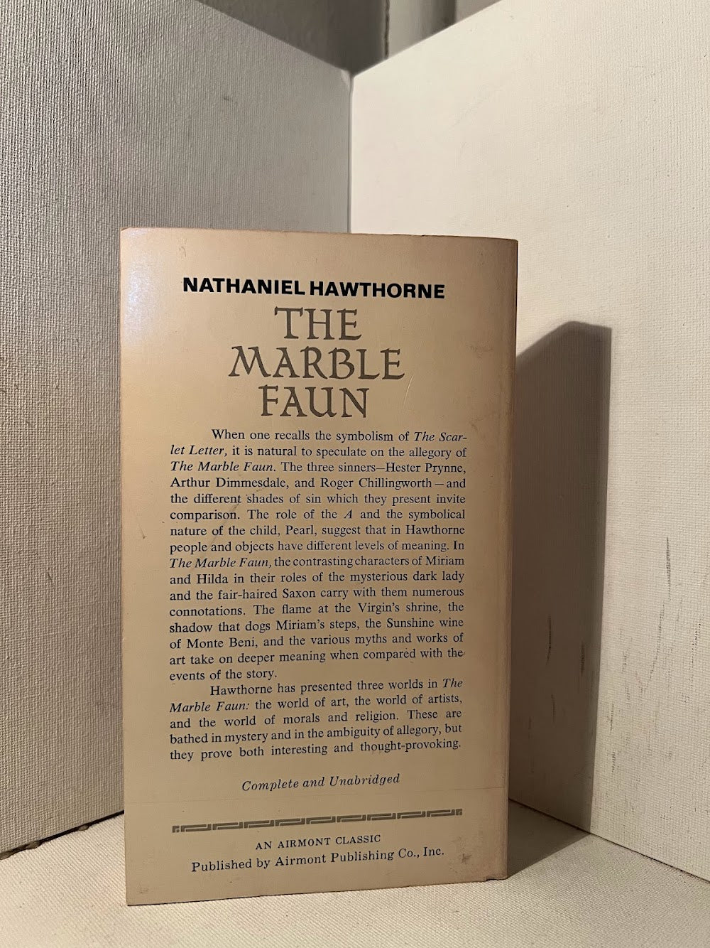 The Marble Faun by Nathaniel Hawthorne
