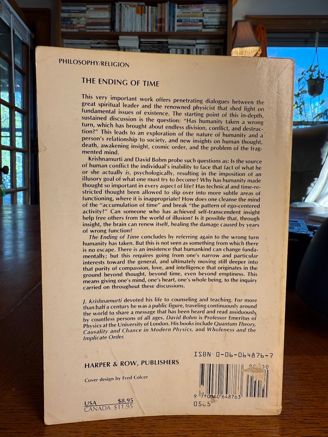 The Ending of Time by J. Krishnamurti & Dr. David Bohm