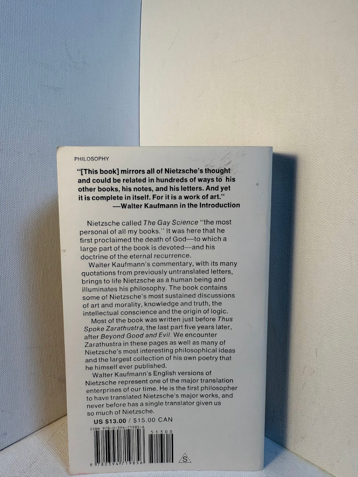 The Gay Science by Friedrich Nietzsche