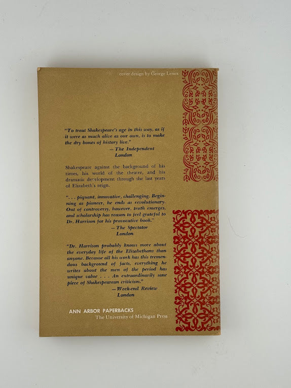 Shakespeare at Work: 1592-1603 by G.B. Harrison