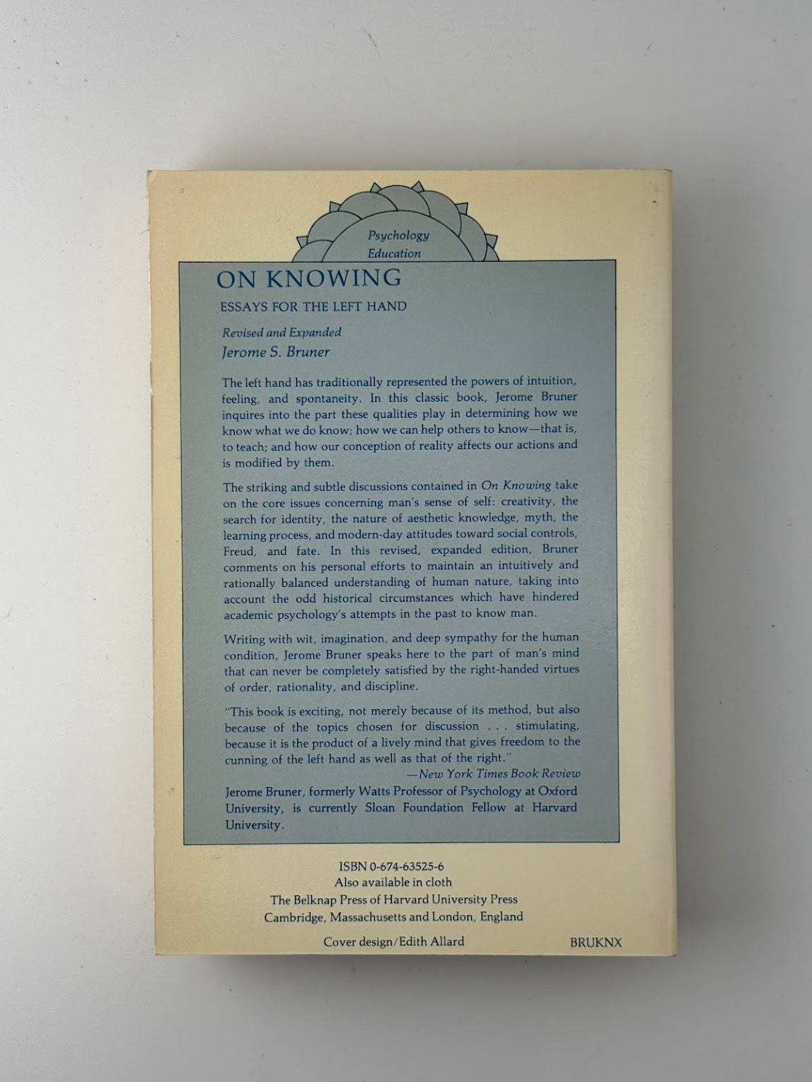 On Knowing by Jerome Bruner