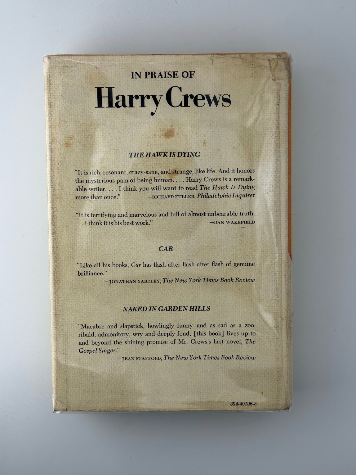 The Gypsy's Curse by Harry Crews