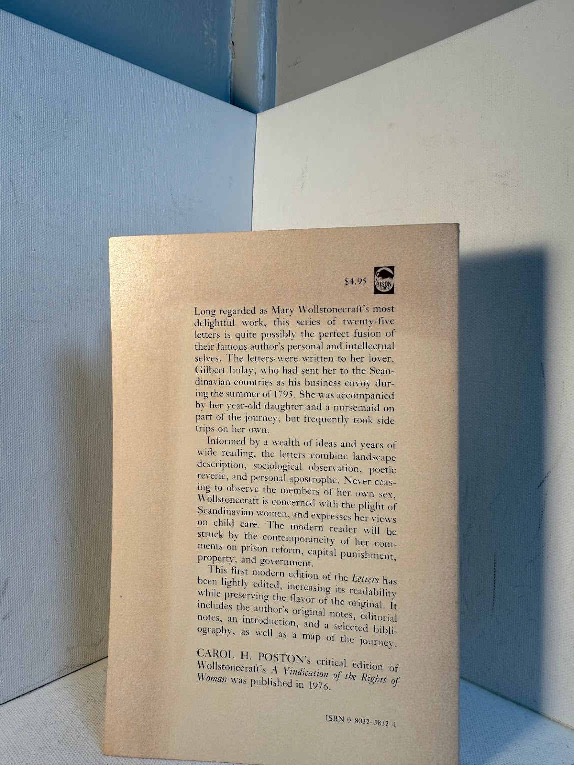 Letters writtedn during a short residence in Sweden, Norway and Denmark by Mary Wollstonecraft