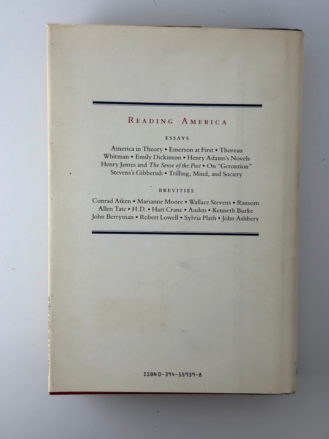 Reading America by Denis Donoghue