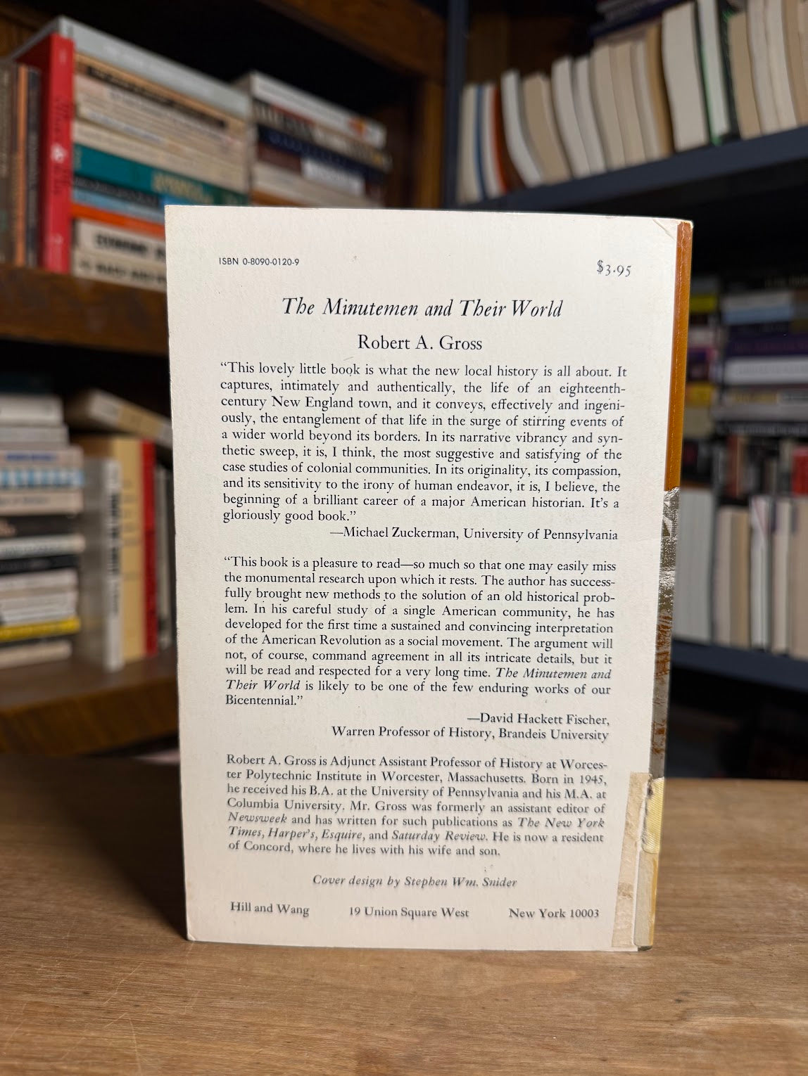 The Minuteman and Their World by Robert A. Gross