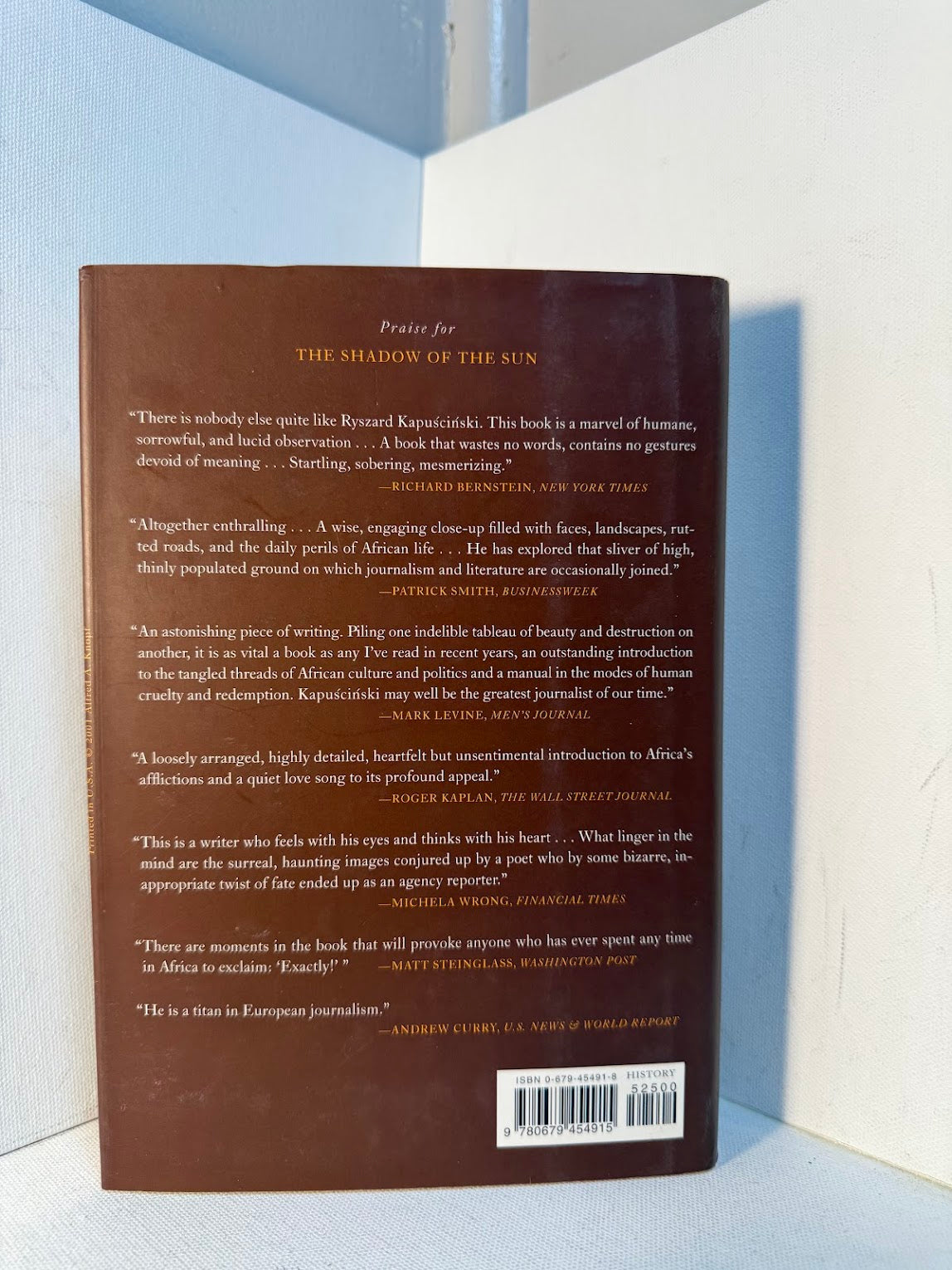 The Shadow of the Sun by Ryszard Kapuscinski