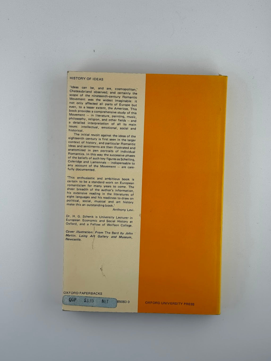 The Mind of the European Romantics by H.G. Schenk