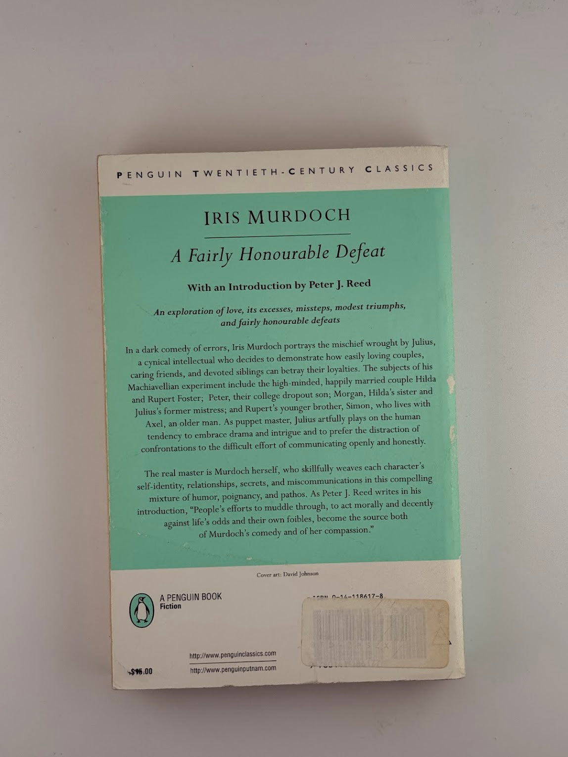 A Fairly Honorable Defeat by Iris Murdoch