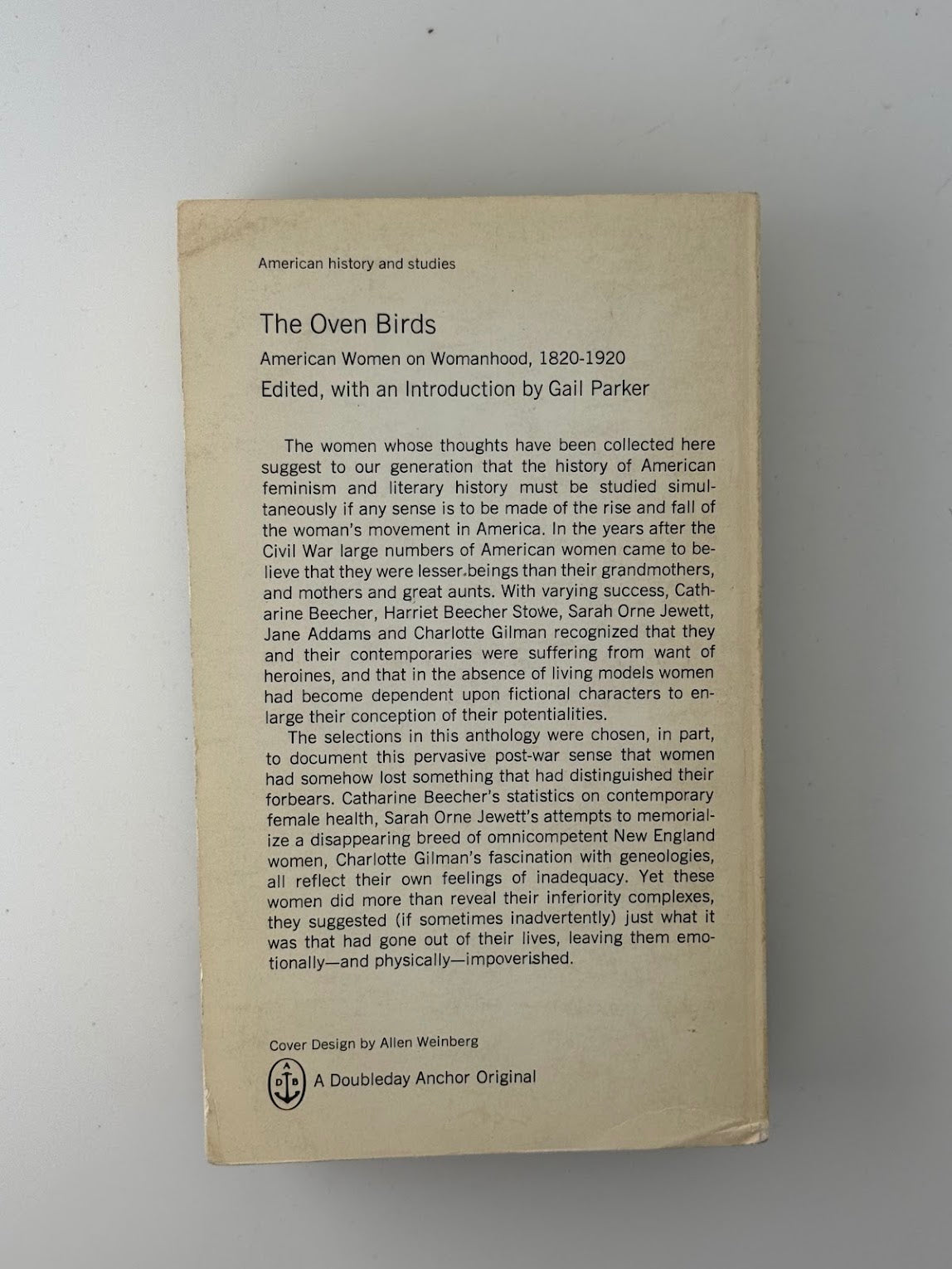 The Oven Birds edited by Gail Parker