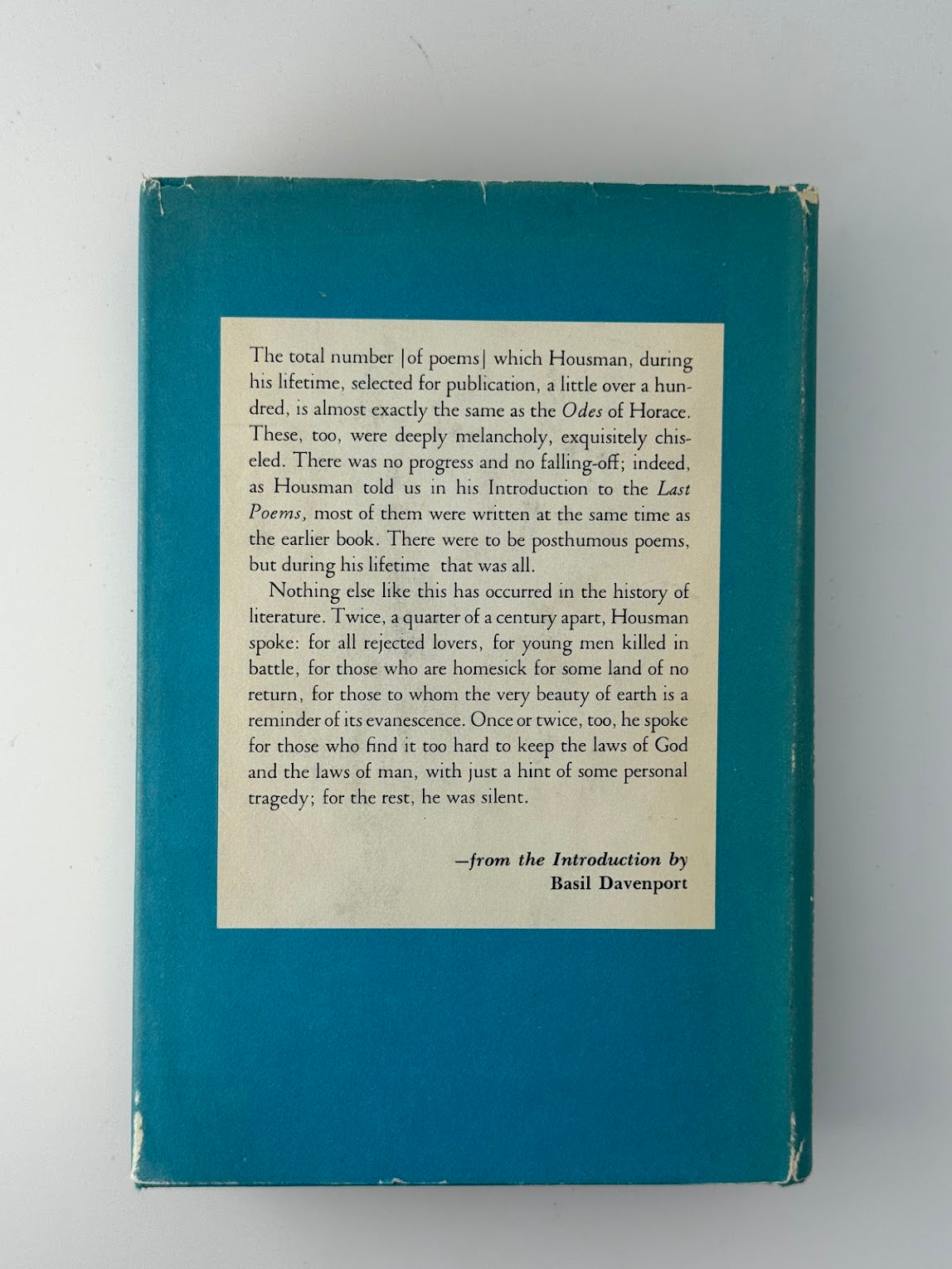 Complete Poems by A.E. Housman