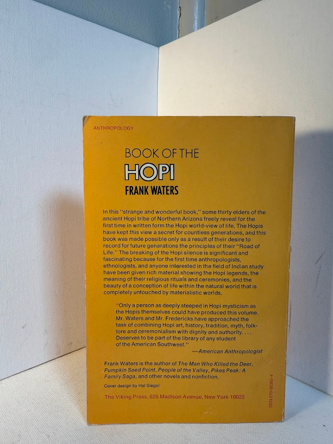 Book of the Hopi by Frank Waters