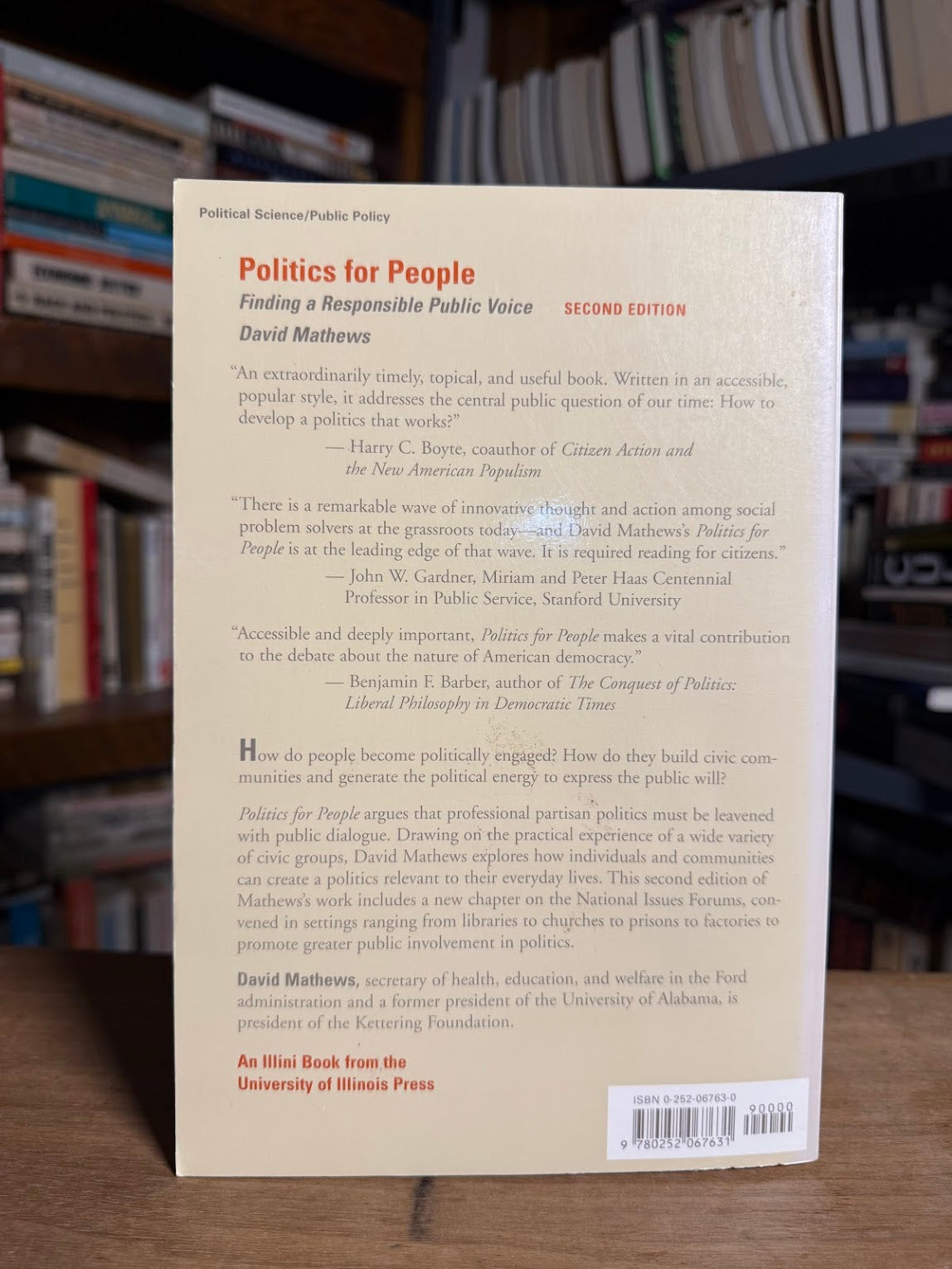 Politics for People by David Matthews