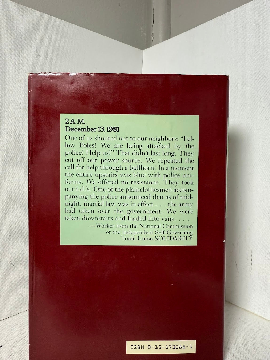 A Prisoner of Martial Law by Jan Mur