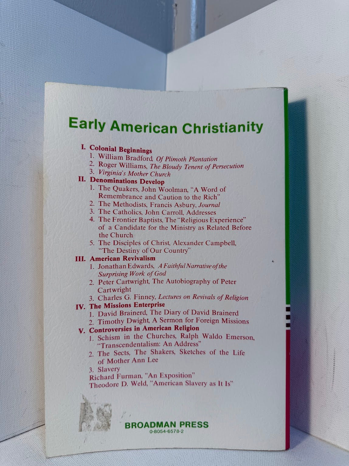 Early American Christianity edited by Bill J. Leonard