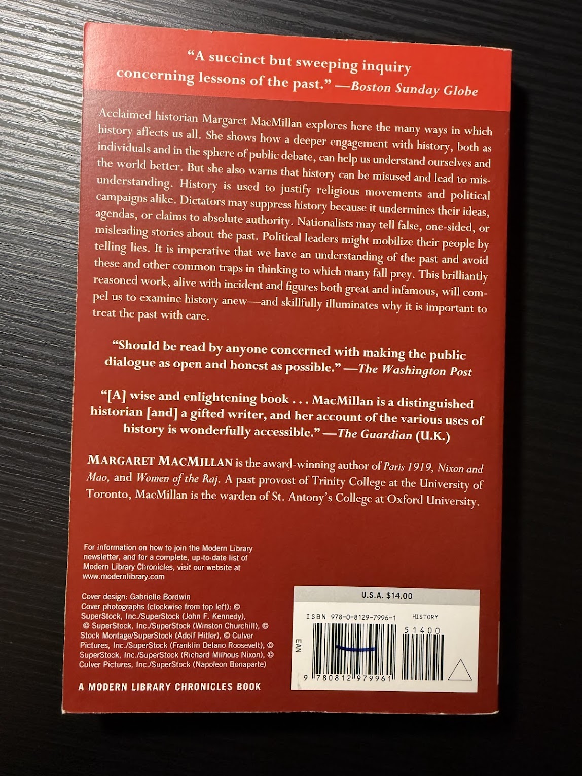 Dangerous Games - The Uses and Abuses of History by Margaret MacMillan