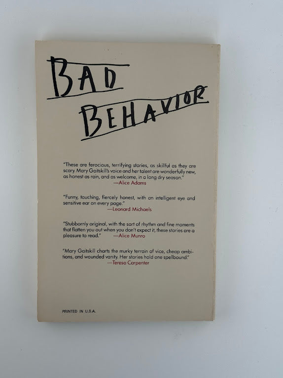 Bad Behavior by Mary Gaitskill
