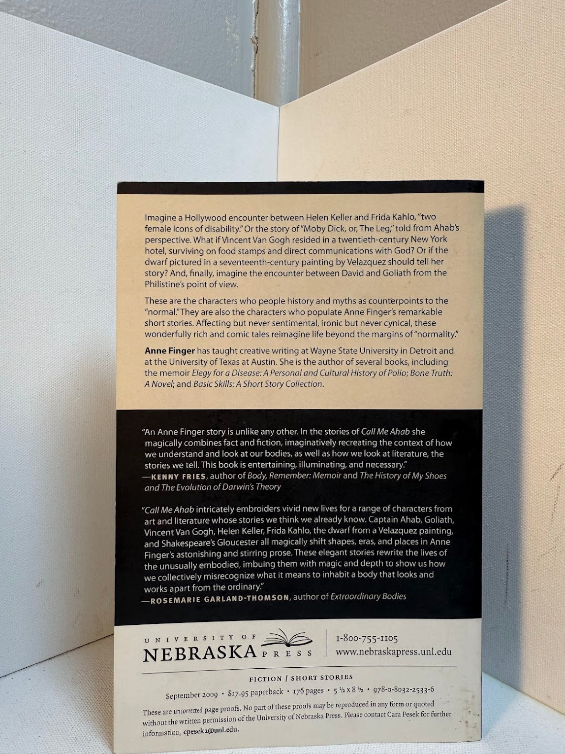 Call Me Ahab by Anne Finger