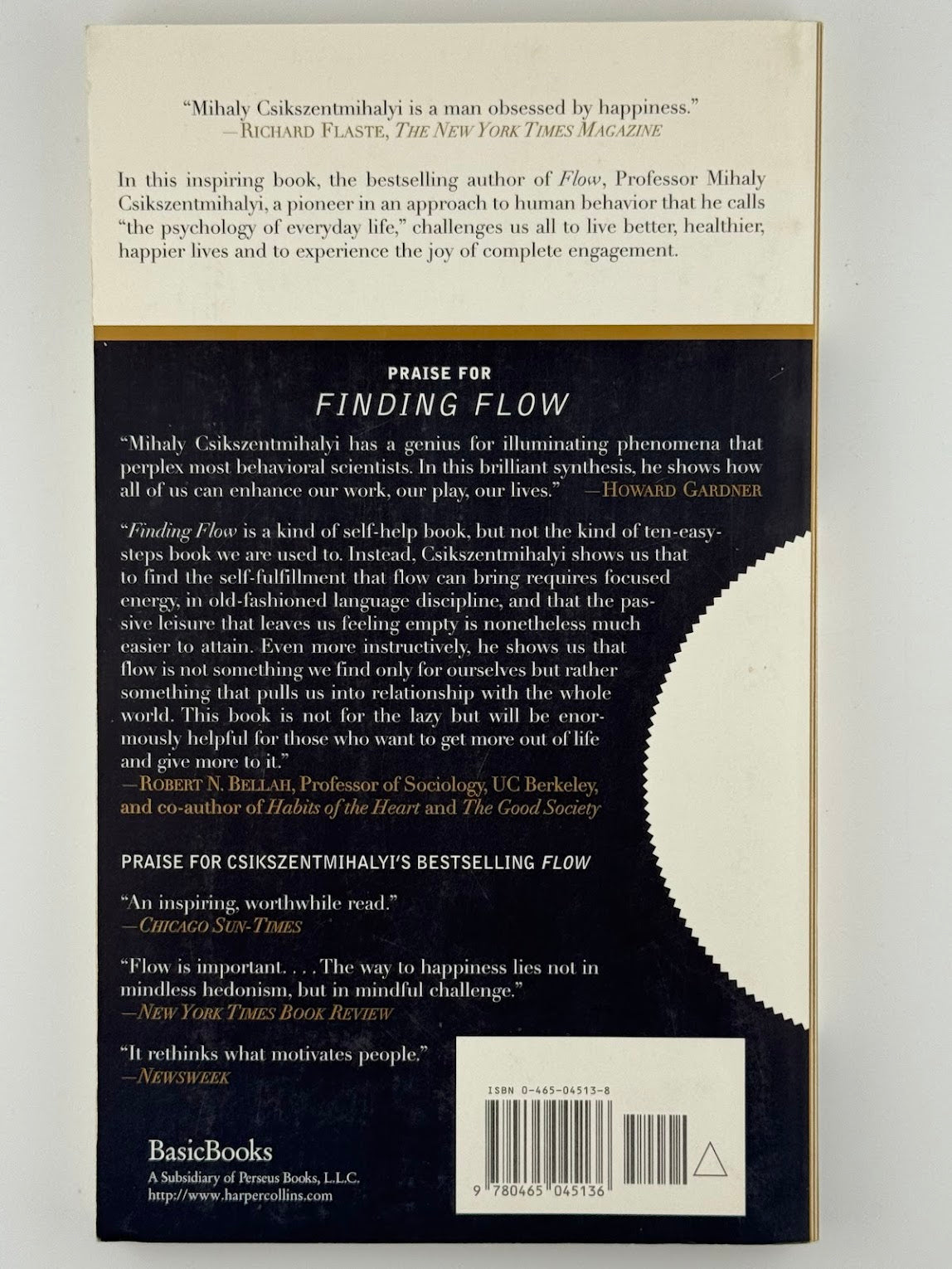 Finding Flow by Mihaly Csikszentmihalyi