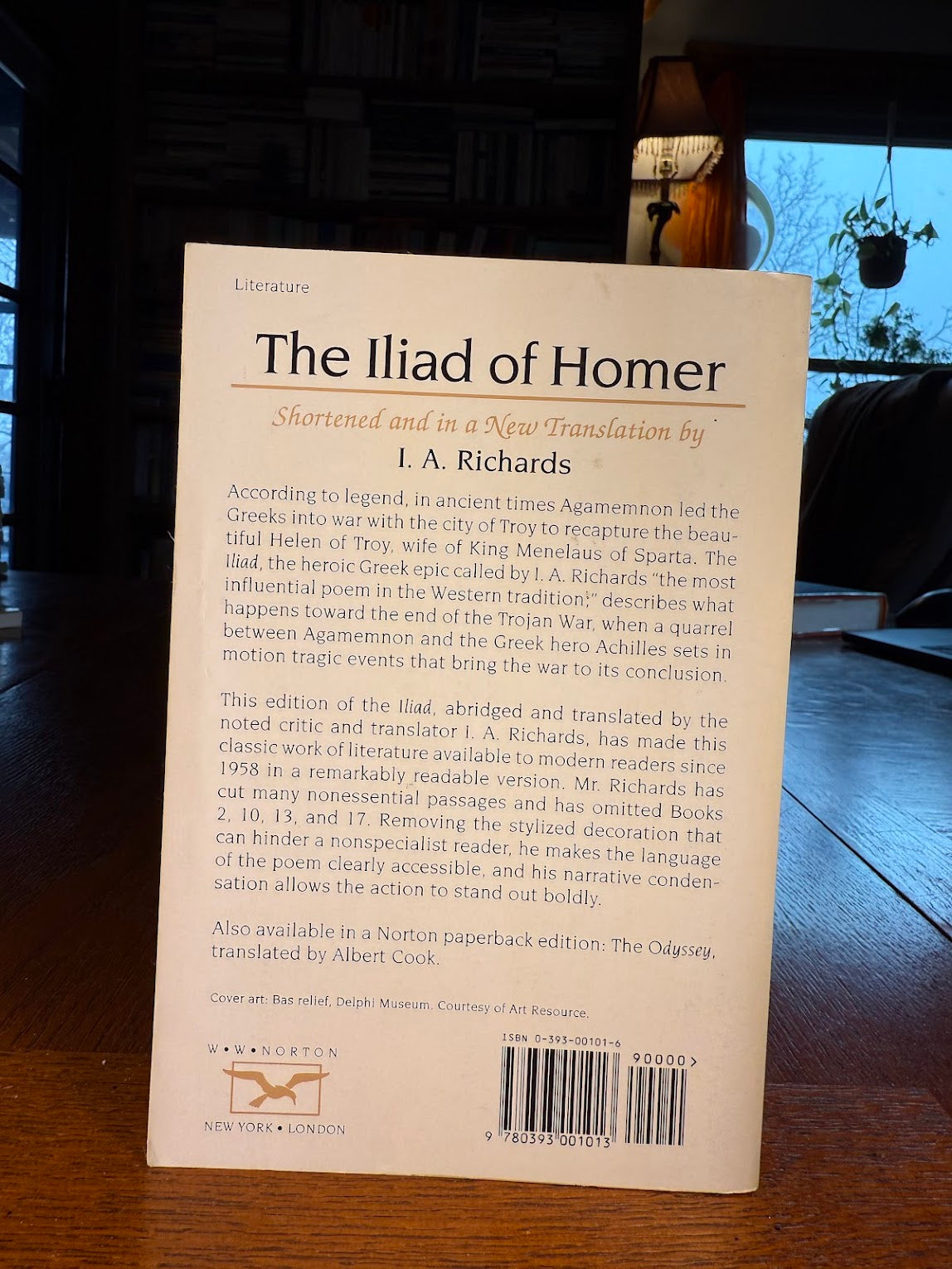 The Iliad of Homer by I.A. Richards