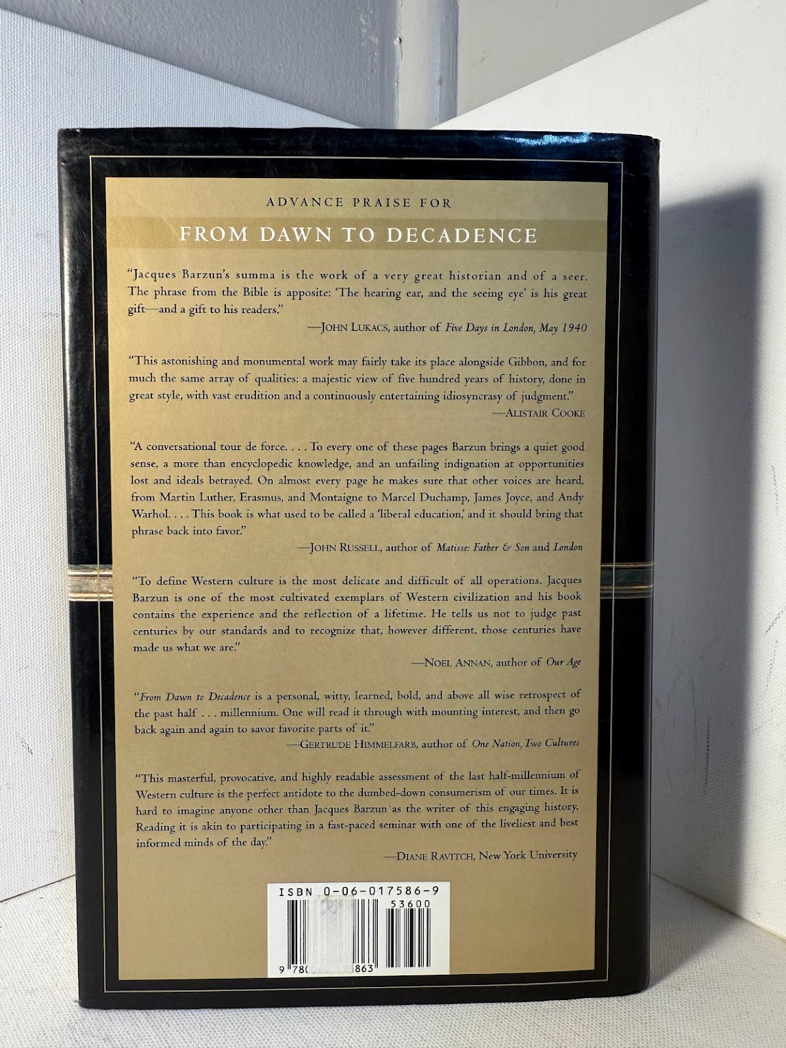 From Dawn to Decadence by Jacques Barzun