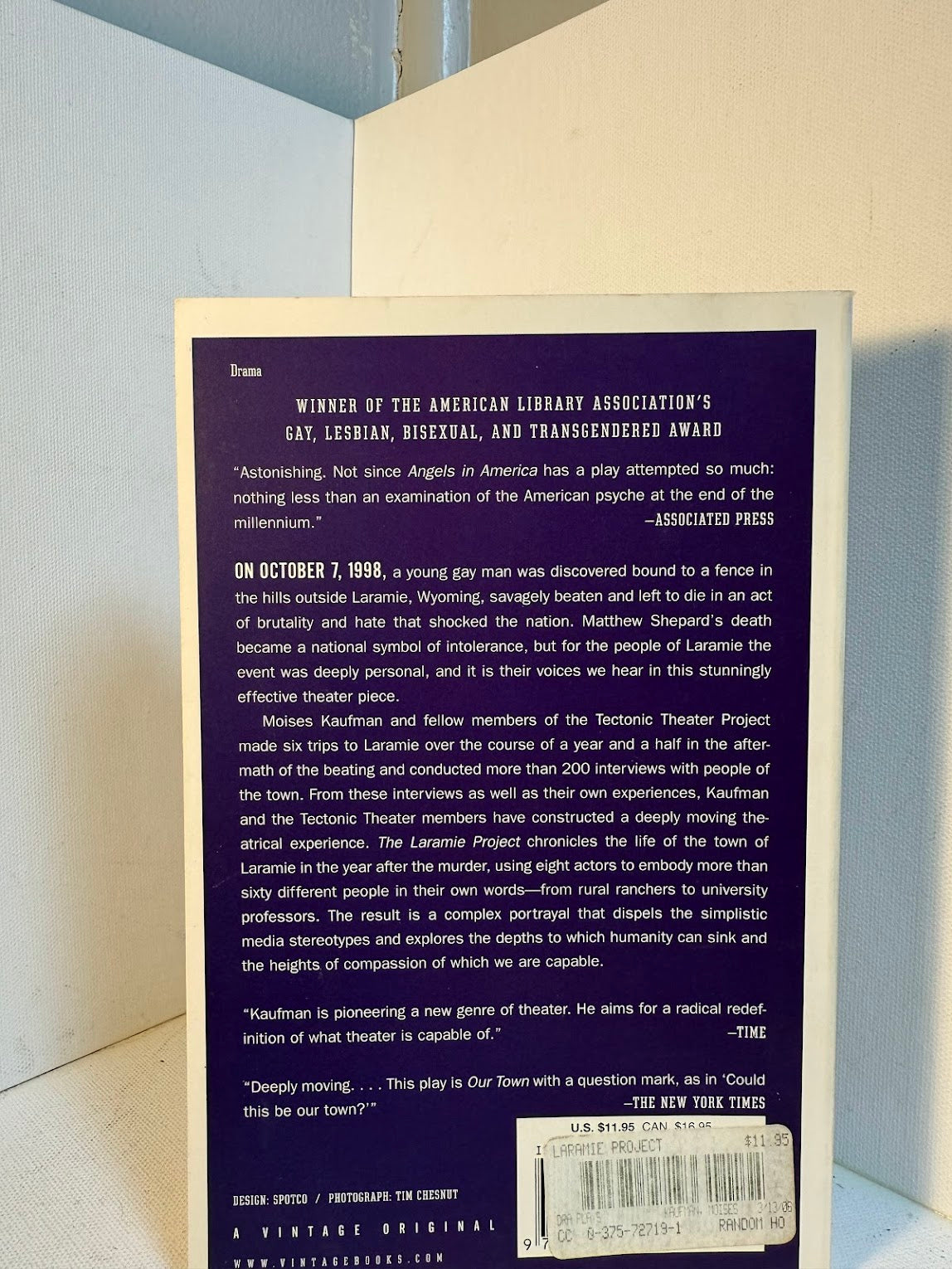 The Laramie Project by Moises Kaufman