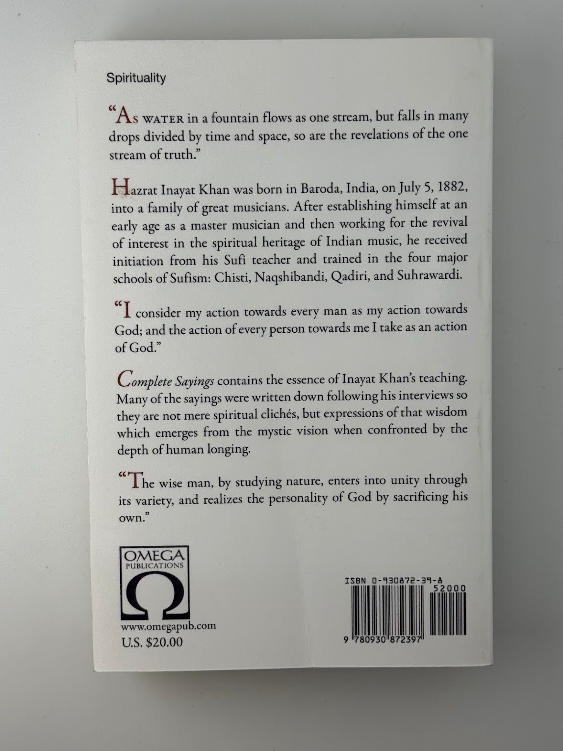 The Complete Sayings by Hazrat Inayat Khan