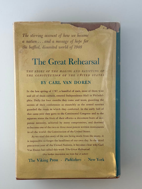 The Great Rehearsal by Carl Van Doren