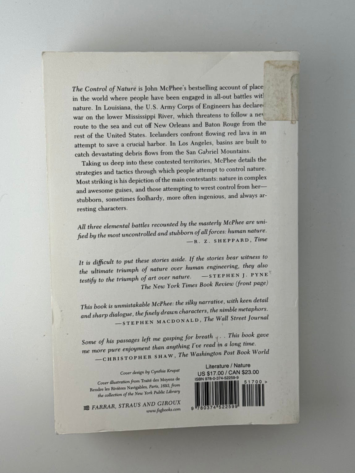 The Control of Nature by John McPhee