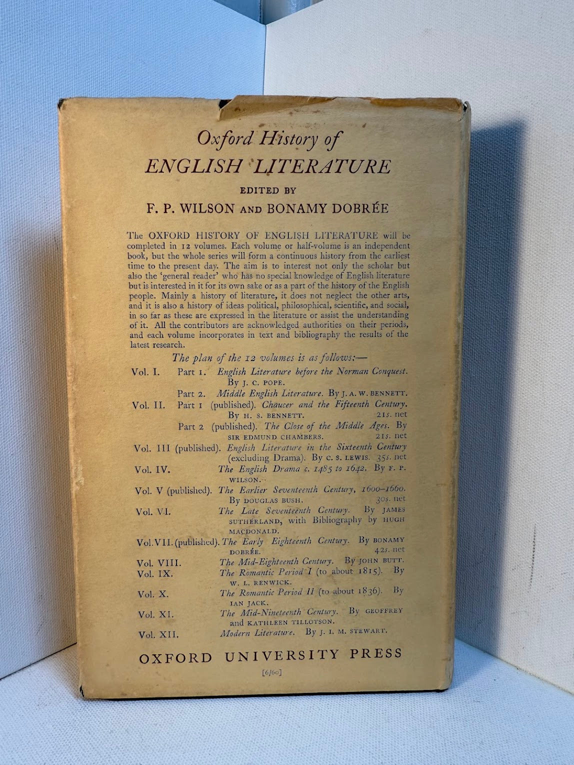 English Literature in the Earlier Seventeenth Century 1600-1660 by Douglas Bush