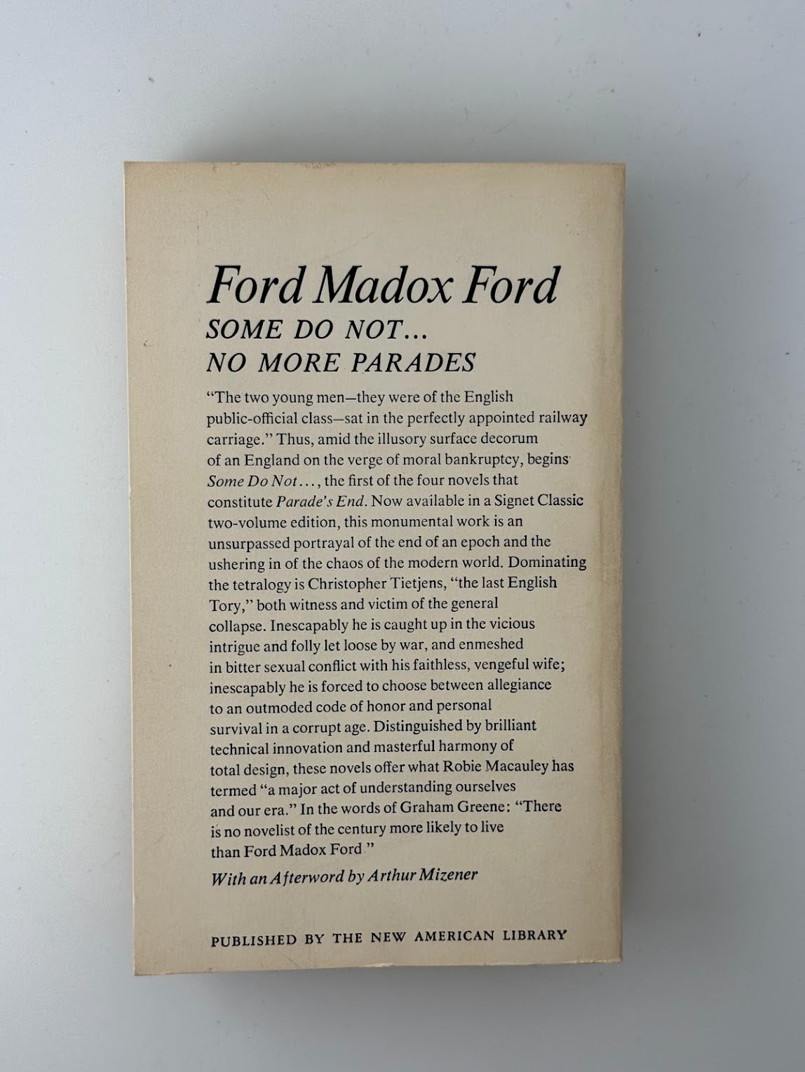Some Do Not & No More Parades by Ford Madox Ford