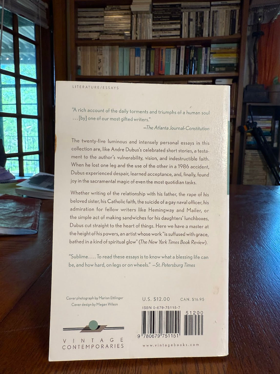 Meditations from a Movable Chair by Andre Dubus