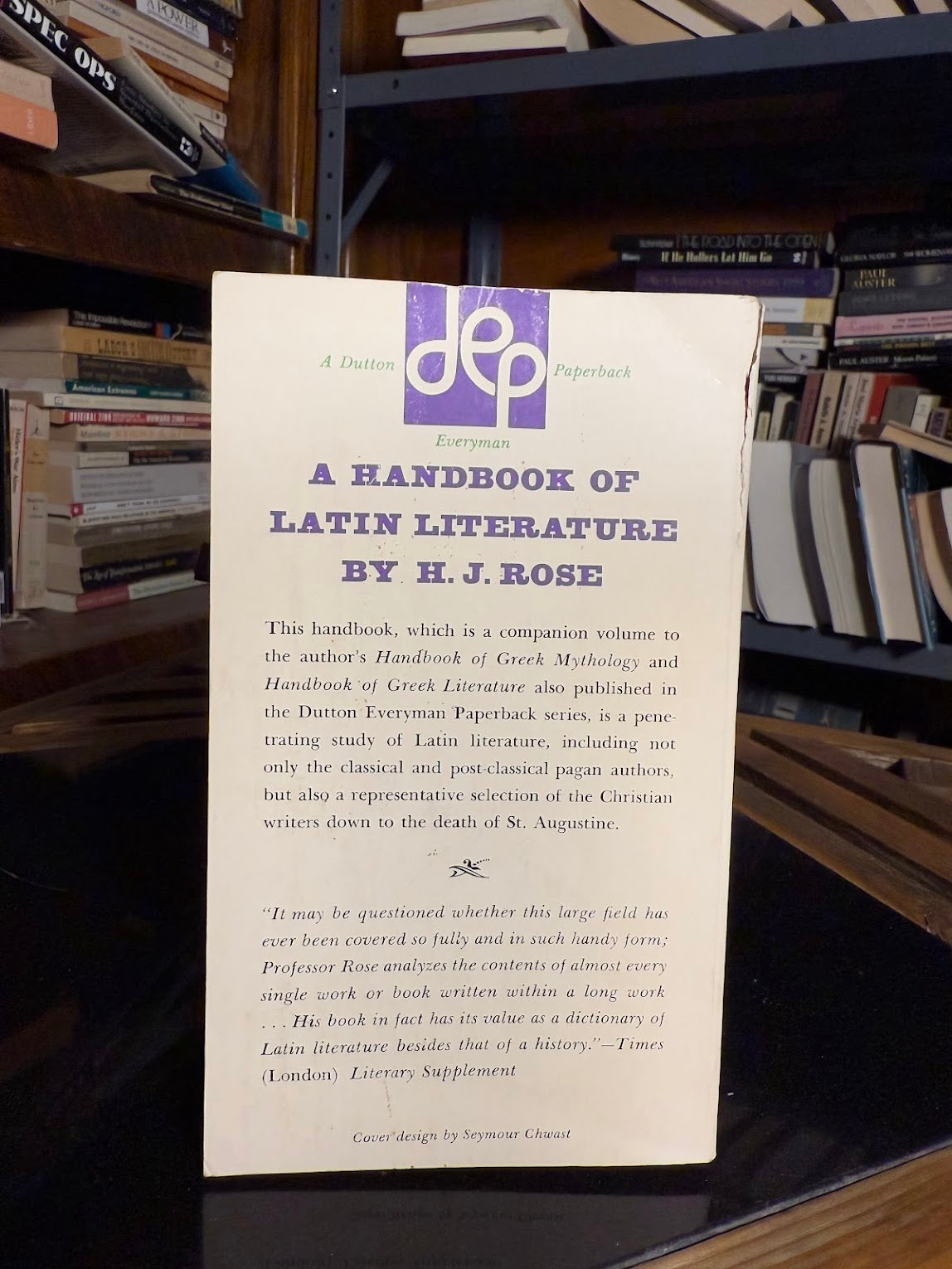 A Handbook of Latin Literature by H.J. Rose