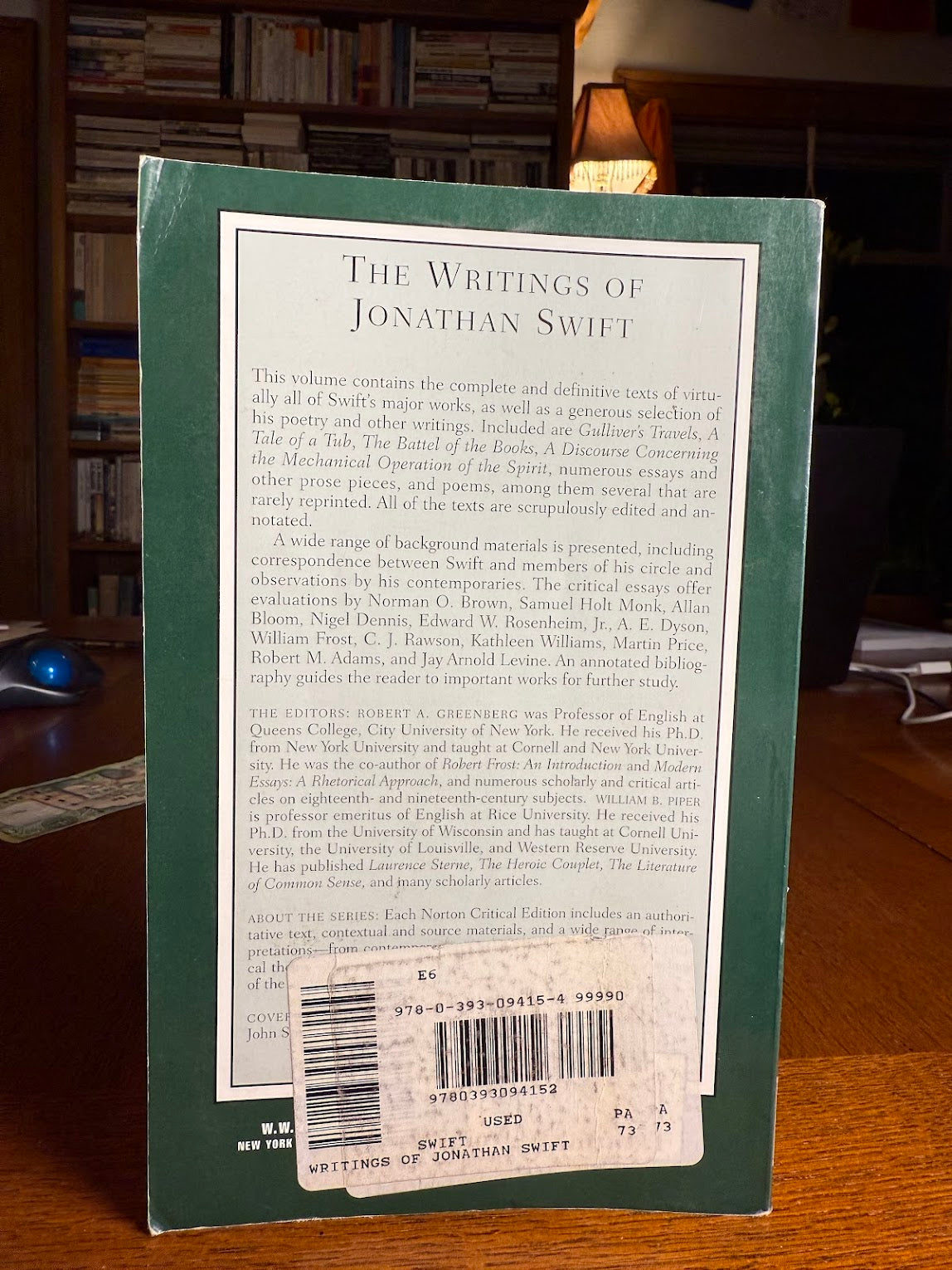 The Writings of Jonathan Swift