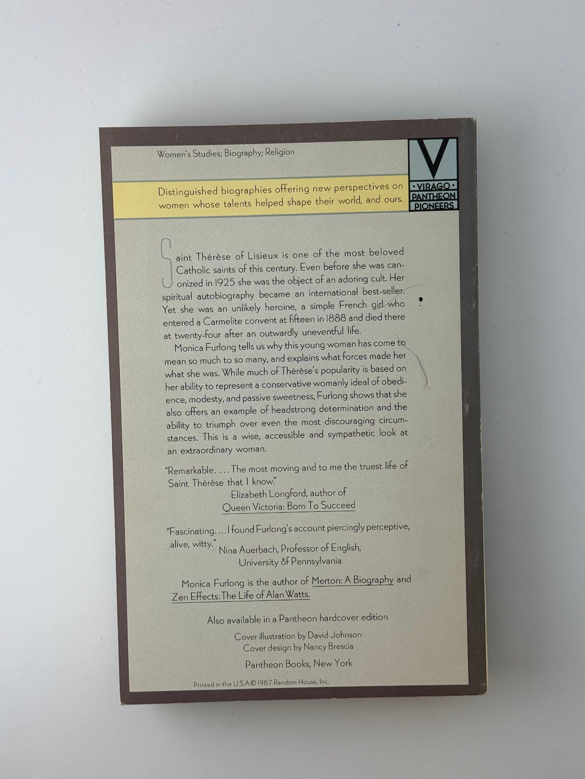 Therese of Lisieux by Monica Furlong