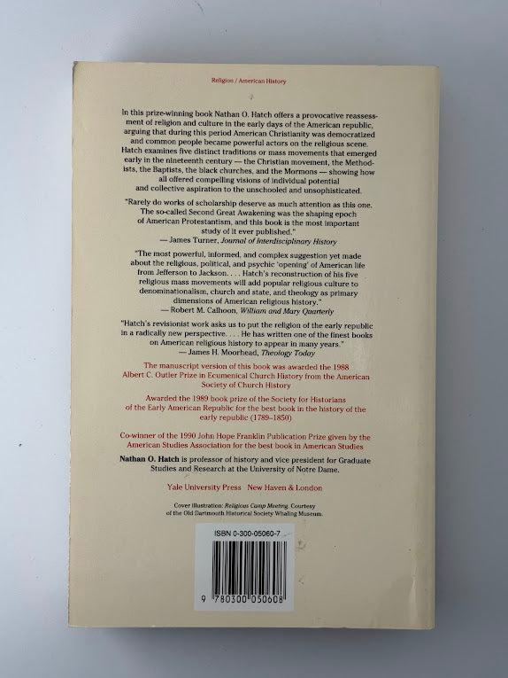 The Democratization of American Christianity by Nathan O. Hatch