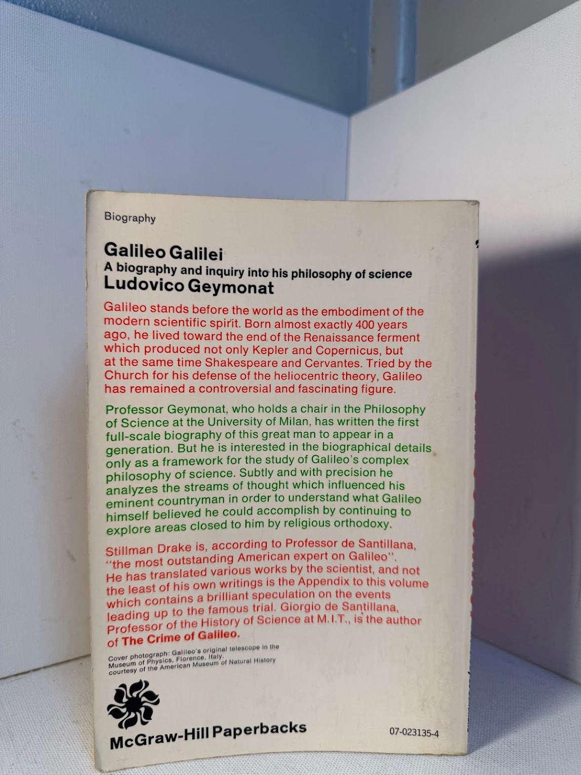 Galileo Galilei by Ludovico Geymonat