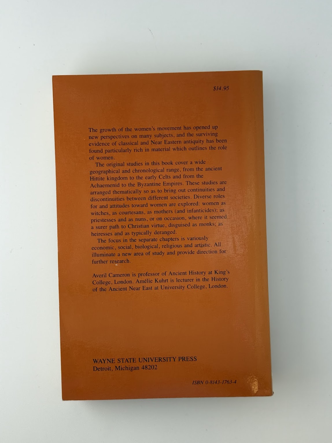 Images of Women in Antiquity edited by Averil Cameron and Amerlie Kuhrt
