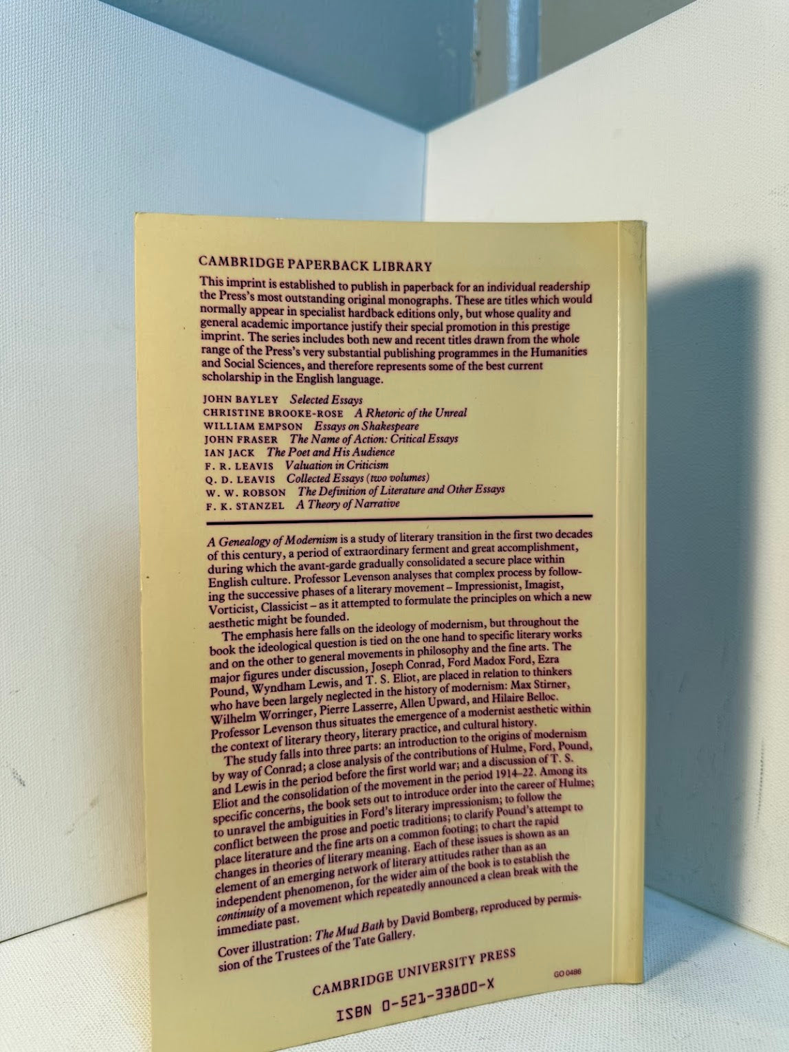 A Genealogy of Modernism by Michael H. Levenson