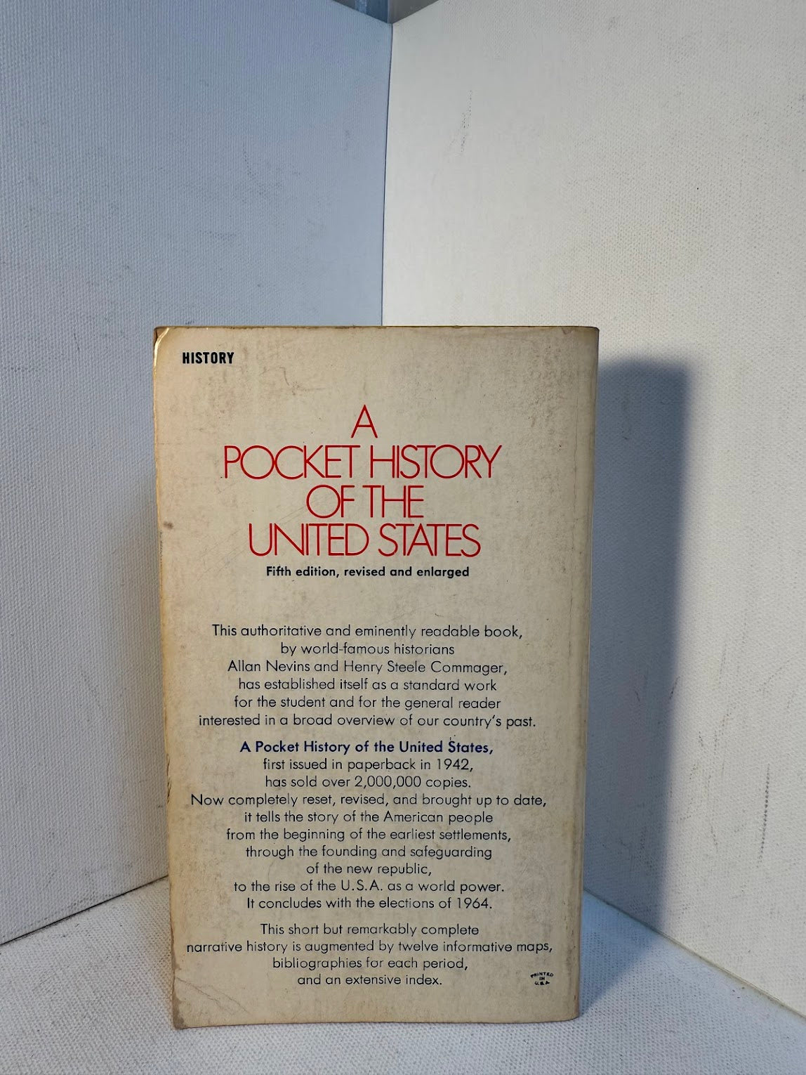 A Pocket History of the United States by Allan Nevins and Henry Steele Commager