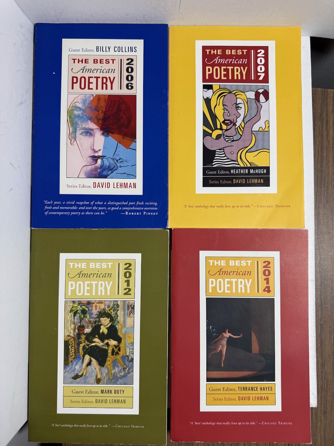 The Best American Poetry (4 years)