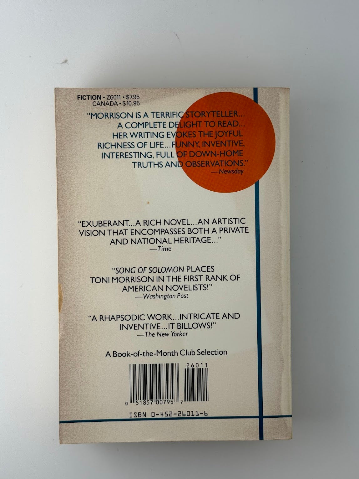 Song of Solomon by Toni Morrison