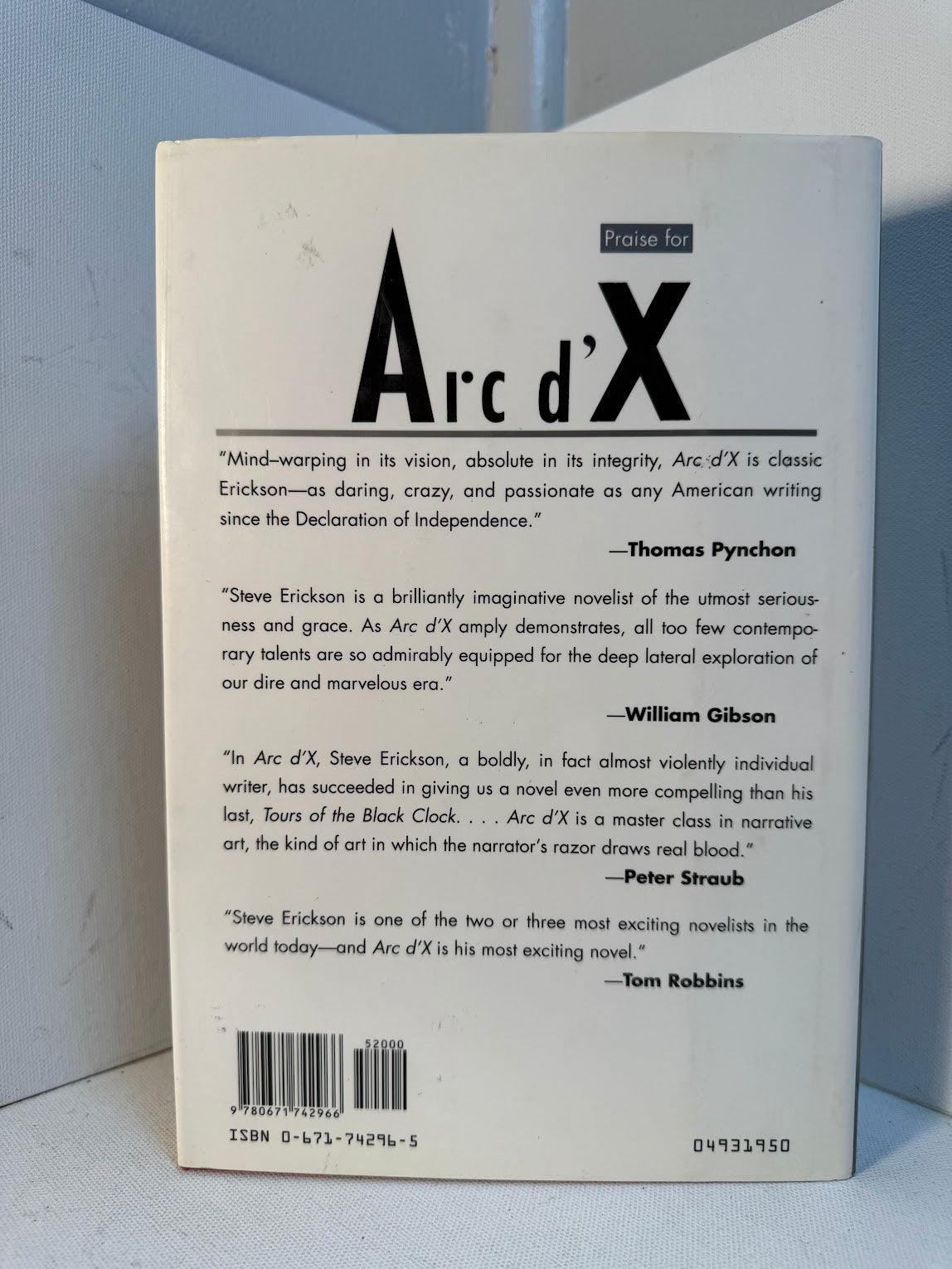 Arc D'X by Steve Erickson