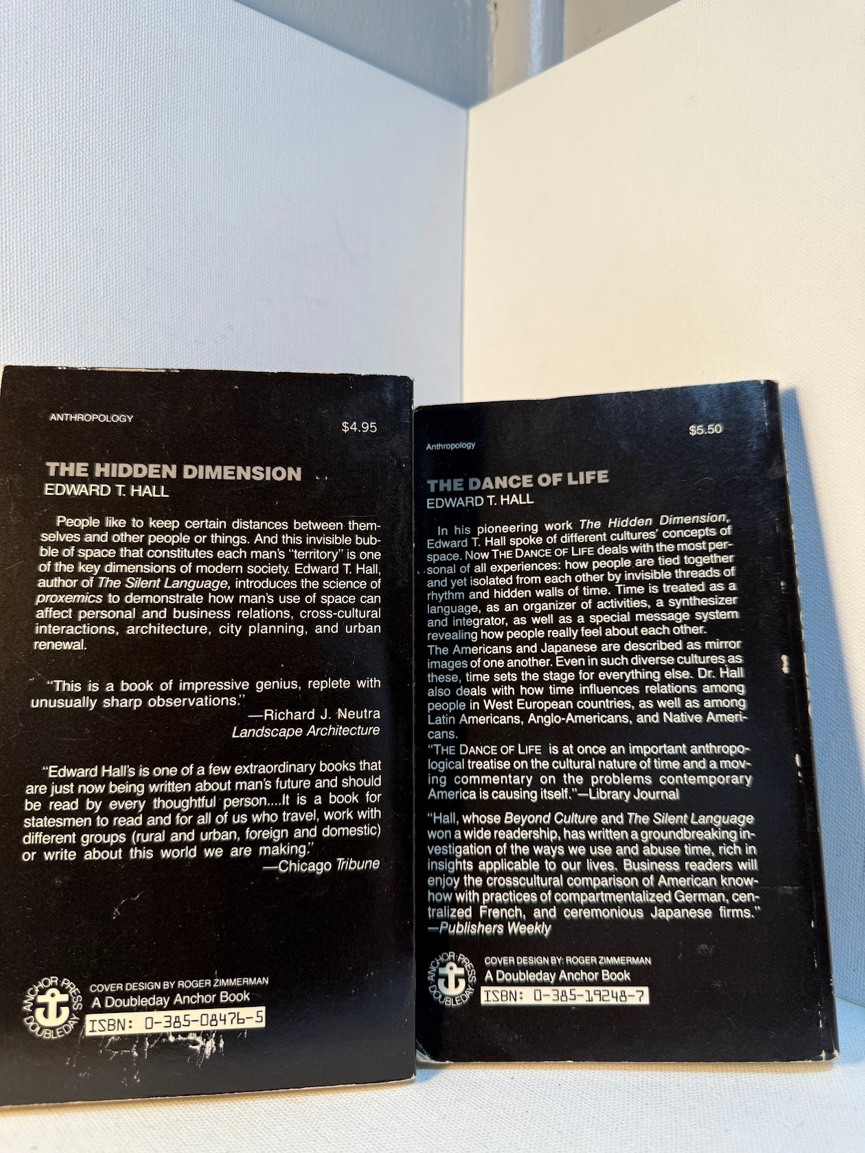 The Dance of Life & The Hidden Dimension by Edward T. Hall