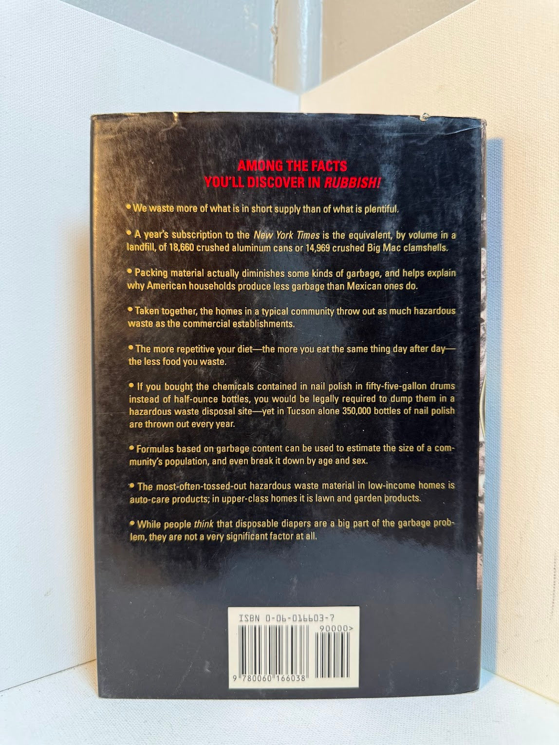 Rubbish - The Archaeology of Garbage by William Rathje & Cullen Murphy