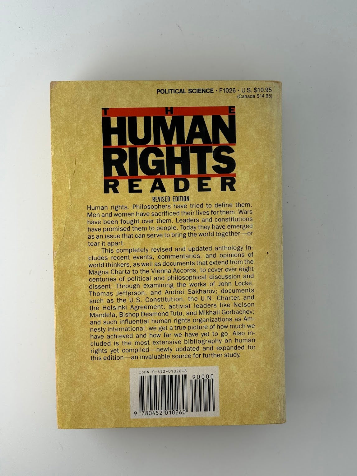 The Human Rights Reader edited by Walter LaQueur & Barry Rubin