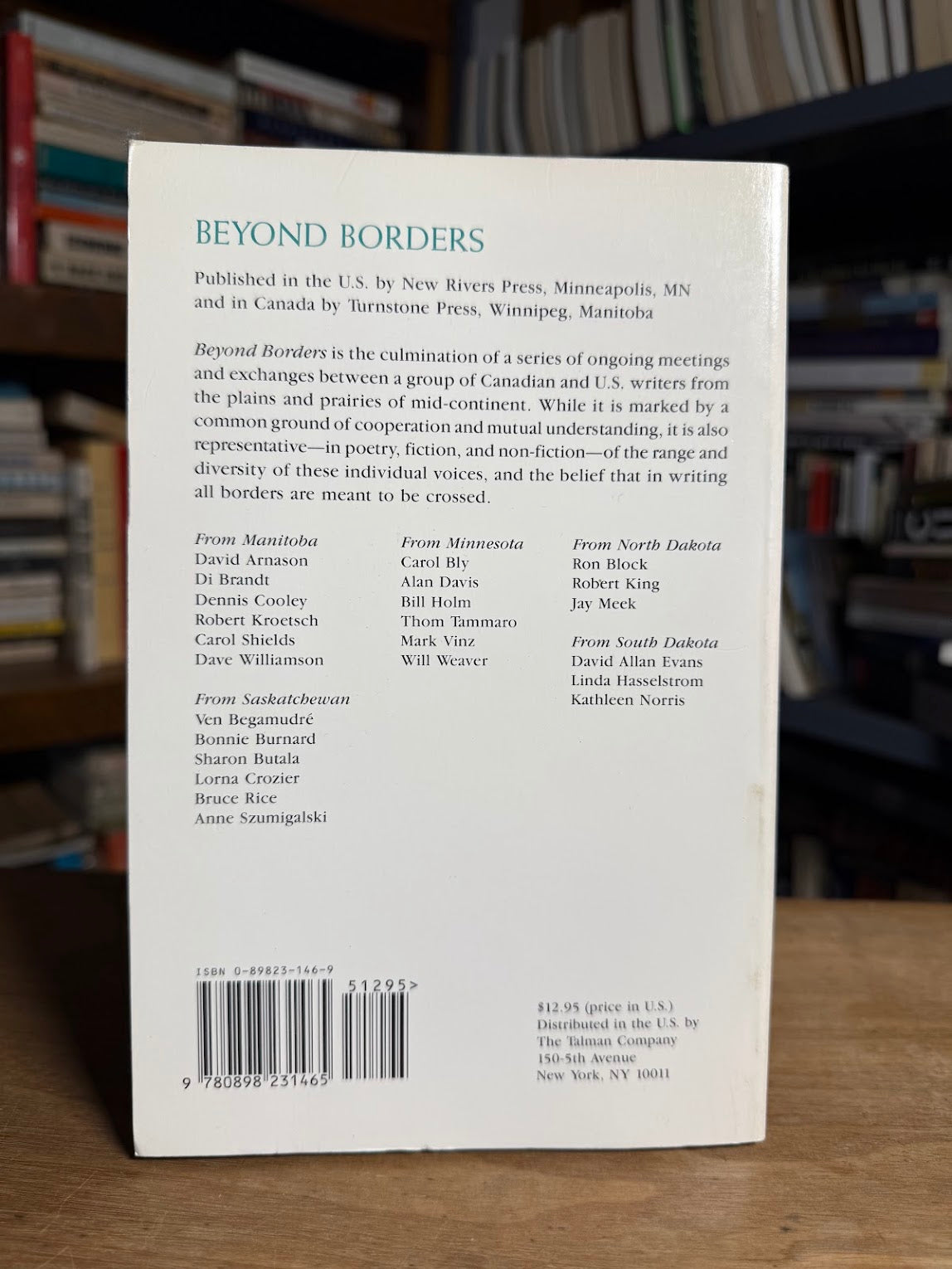 Beyond Borders - An Anthology of New Writing from Manitoba, Minnesota, Saskatchewan, and the Dakotas
