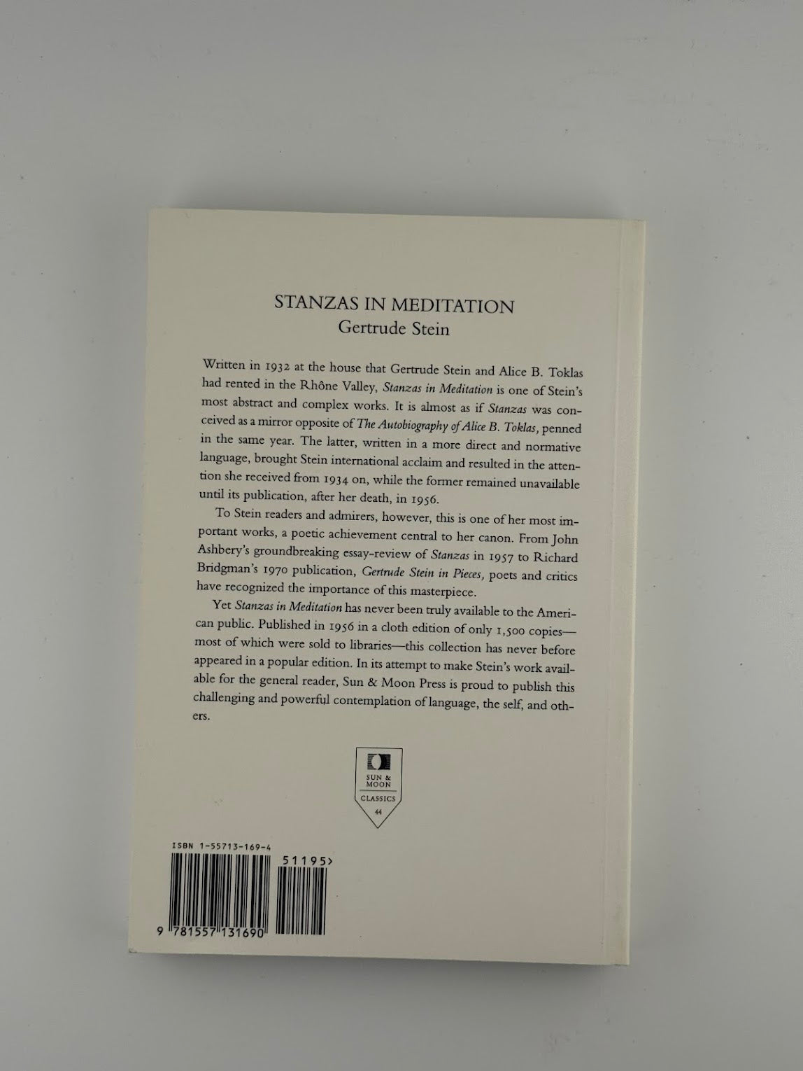 Stanzas in Meditation by Gertrude Stein